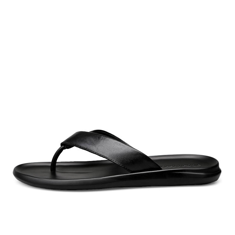 YIMINU Slip Resistant Flip Flops Men's Black