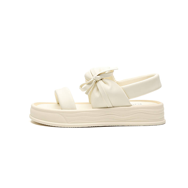 JOSINY Beach Sandals Women's Ecru, Light Pink