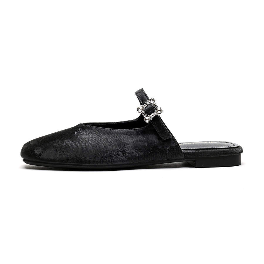 QITUMAUL Rubber Sole Abrasion Resistant Closed Toe Slippers Women's