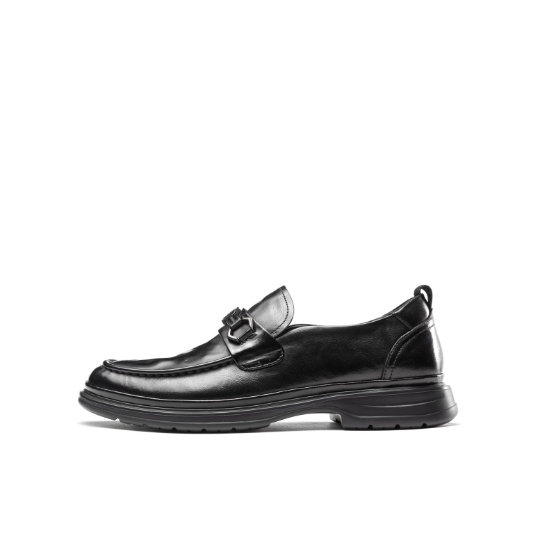 AOKANG Cow Leather Casual Shoes Men's Black