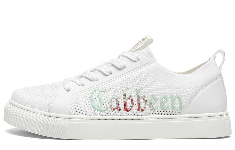 Cabbeen Canvas Flyknit Preppy Glow In The Dark Fabric Lightweight Breathable Lightweight And Breathable Low top