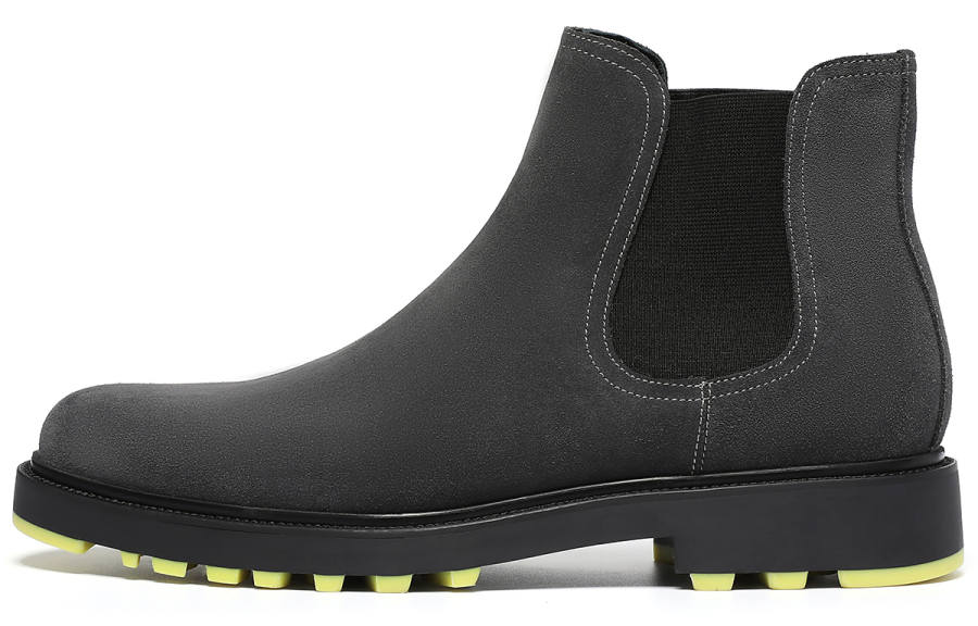 ELLE HOMME Crew Chelsea Boots Men's Gray
