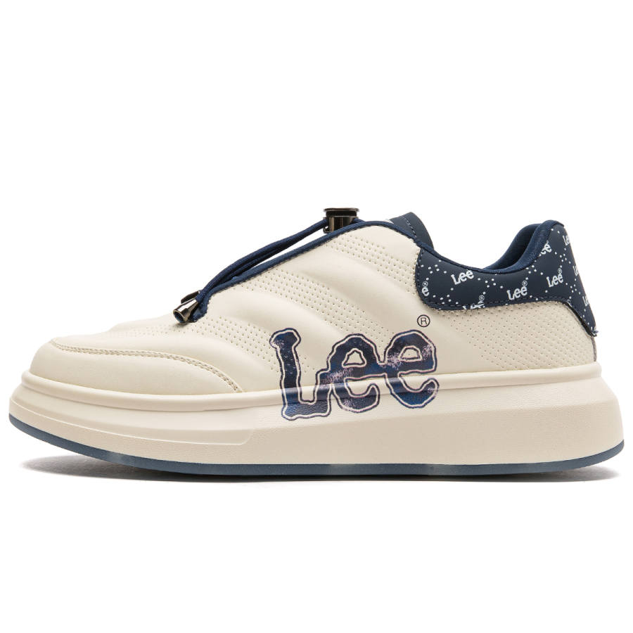 Lee Lee White Sneakers Low top Skateboard Shoes Men's