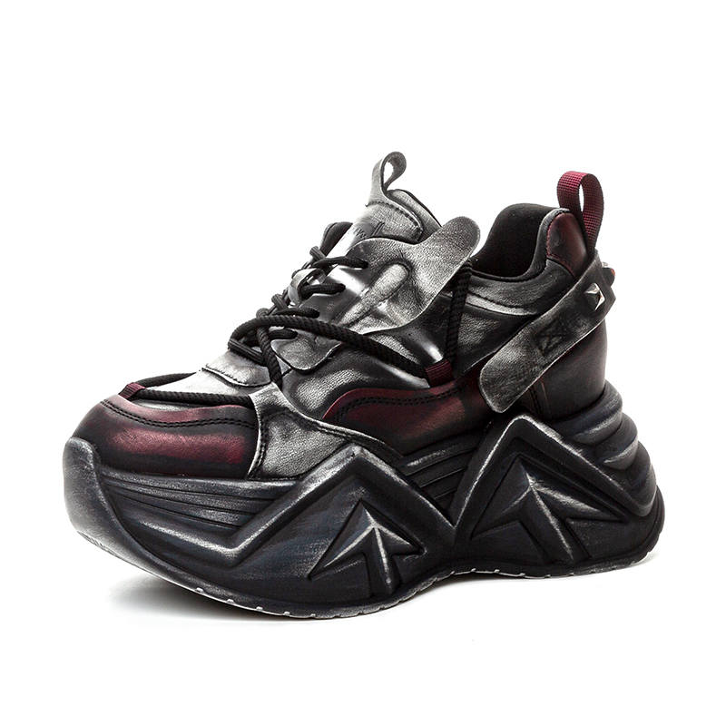 Shangjinni Synthetic Leather Slip Resistant, Abrasion Resistant, Lightweight, Height Increasing