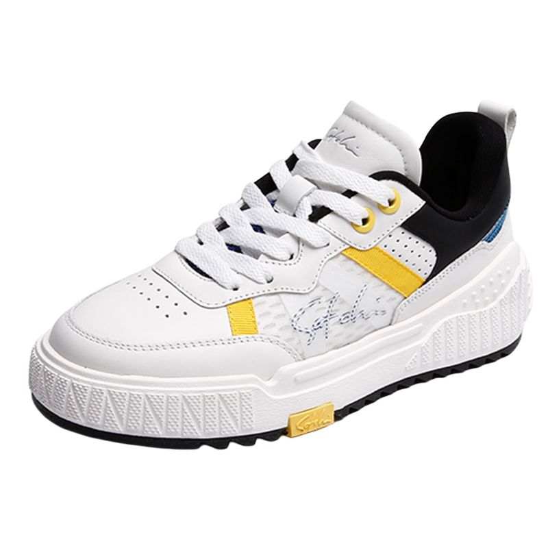 Satchi Top Grain Cow Leather Low top Casual Shoes Women's White Black