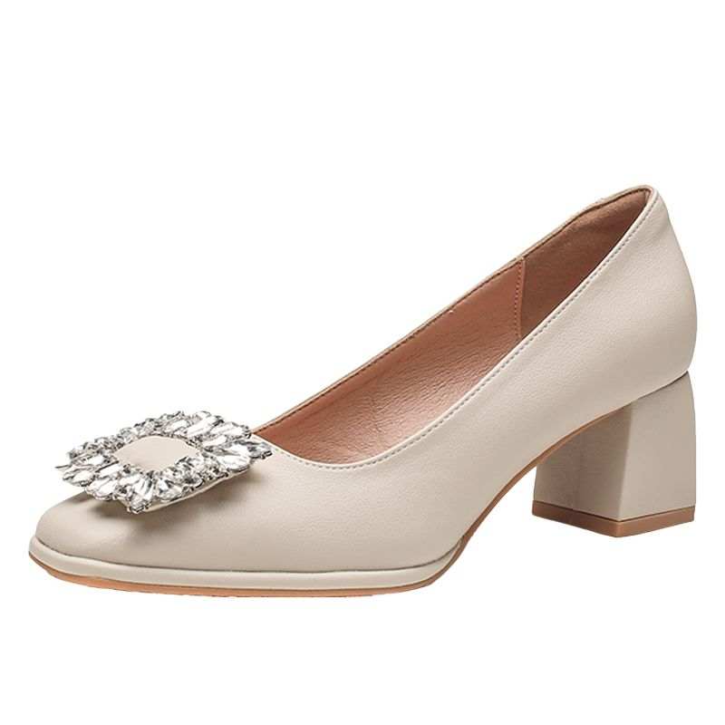 Pounise Casual Shoes 5CM Women's Apricot