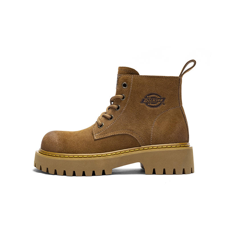 Dickies Cow Split Leather Short Combat Boots Women's