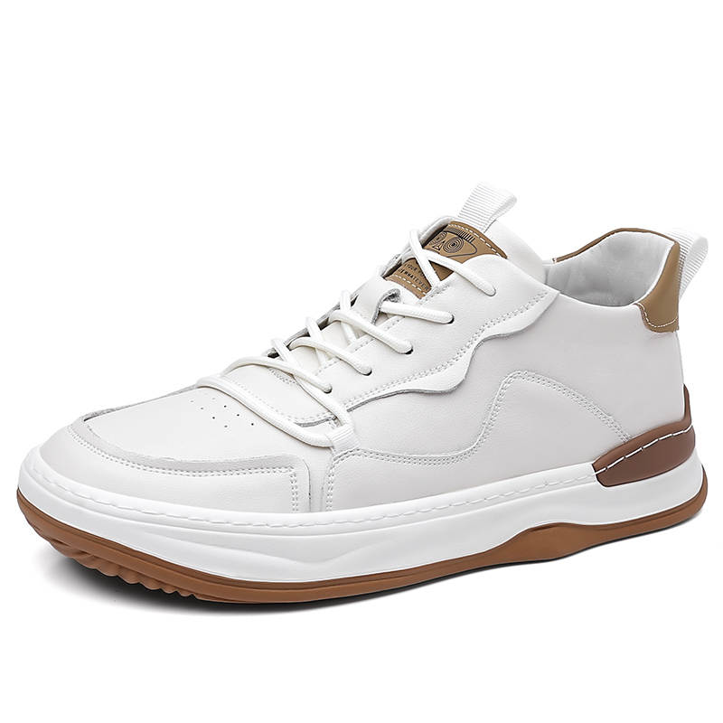 MINGYITU Cow Leather Low top Casual Shoes Men's