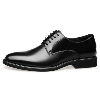 KAIMALONG Cow Leather Dress Shoes Men's Black