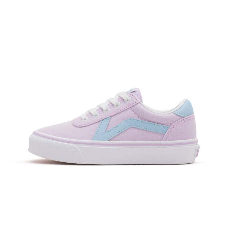 WENERMAN Microfiber Leather Low top Skateboard Shoes Women's Light Purple