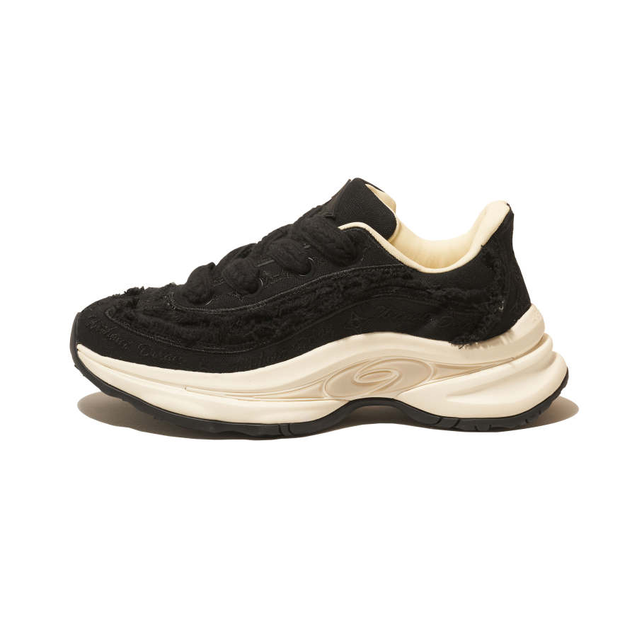 W/O DELAY W/O DELAY Chunky Sneakers Unisex Low Top Black