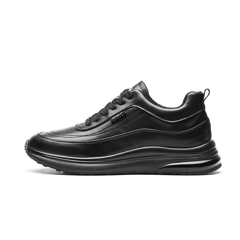 JOSINY Leather Casual Leather Shoes Men's Black