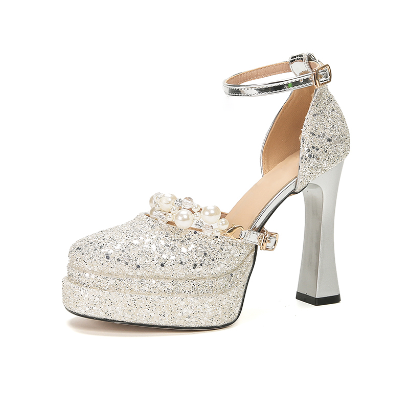 Zubumei Chunky Heel High Heels Women's