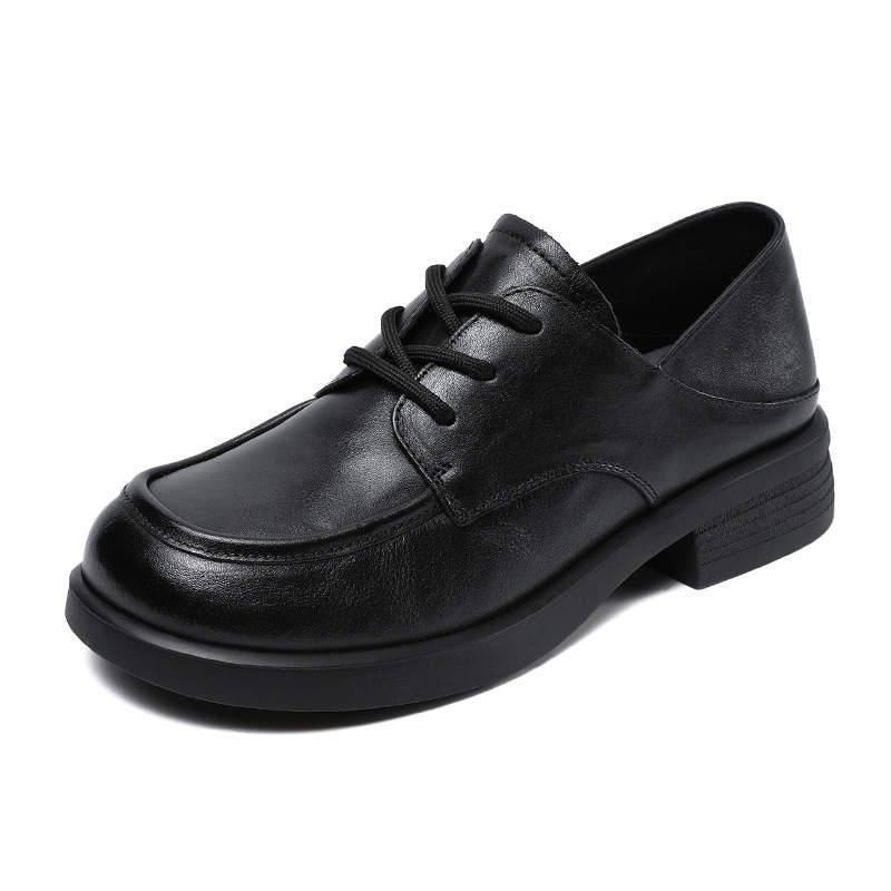 Devanro Devanro Top Grain Cow Leather Casual Shoes 3cm Women's