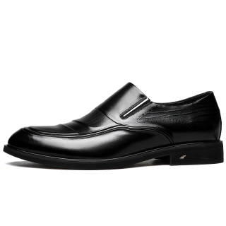FAPAI Top Grain Cow Leather Dress Shoes Men's Black