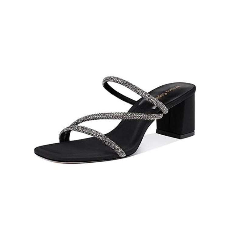 JESSICA SOPHIA Pu One Strap Sandals 5.5cm Women's