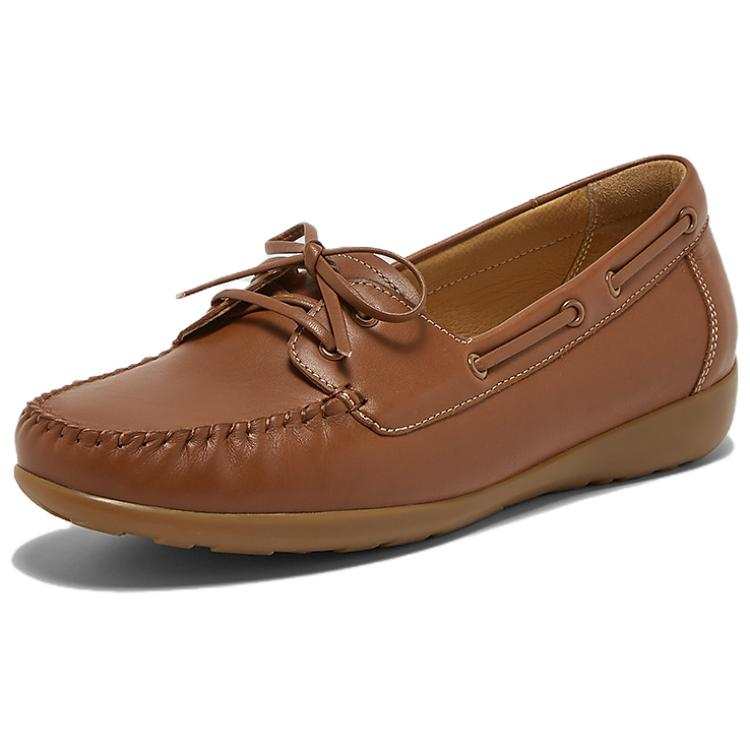 SKAP Gommino Loafers Women's Brown, Ecru