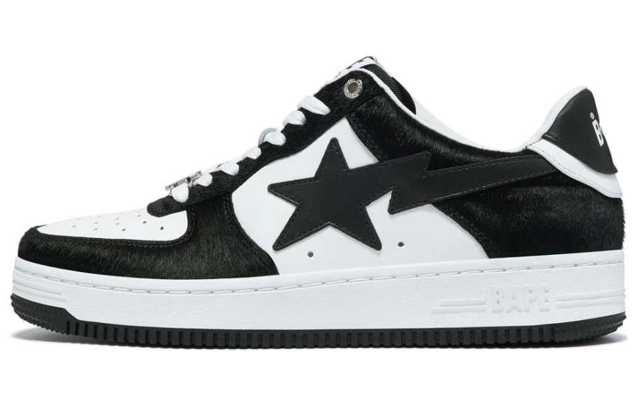 A BATHING APE BAPE STA Low top Skateboard Shoes Men's Black