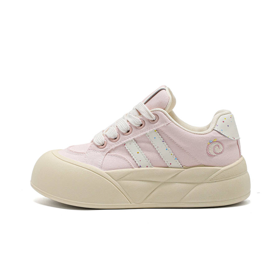 La Chapelle Wear resistant And Lightweight Low Top Skateboard Shoes Women's Pink
