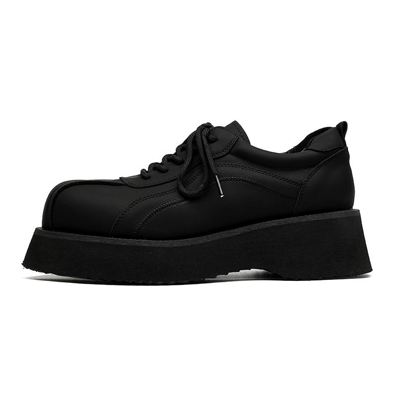 LUOMAIKE Microfiber Leather Casual Shoes Men's Black