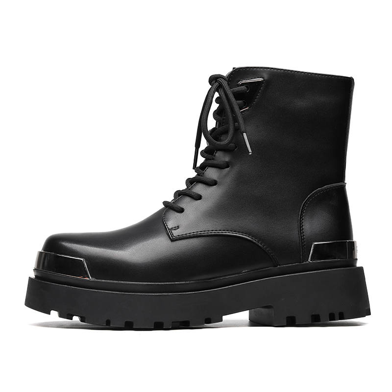 KAQIAODI Combat Boots Men's Black