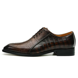 ASTON M.JAZZ Dress Shoes Men's Low Top Coffee/Brown