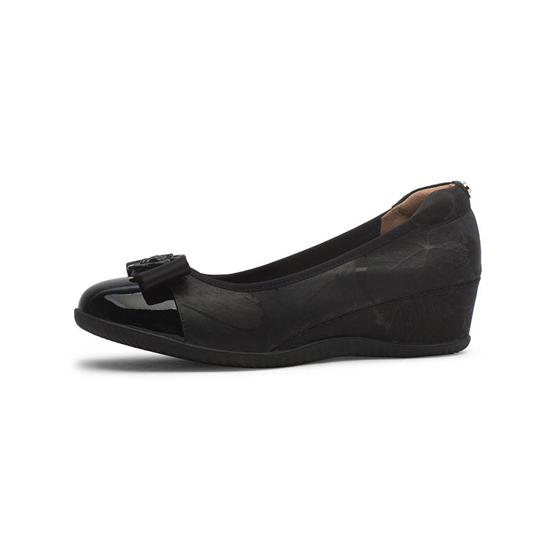 Coup De Foudre Cow Leather Wedge Heel High Heels 4.5cm Women's