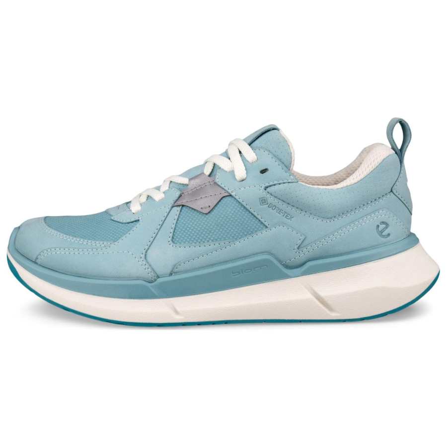 Ecco Biom 2.2 Leather Slip Resistant Low top Casual Shoes Women's Blue