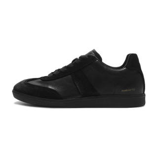 TERRA INCOGNITA Cow Leather Low top Skateboard Shoes Unisex Vegetable Tanned Black