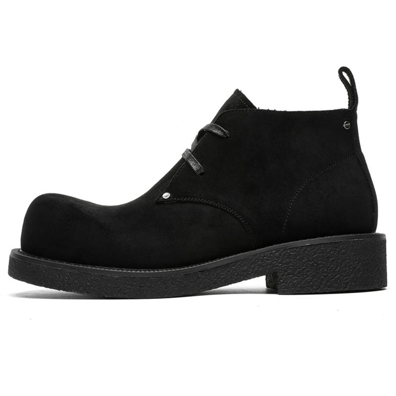 V05 V05 Microfiber Leather Short Combat Boots Unisex