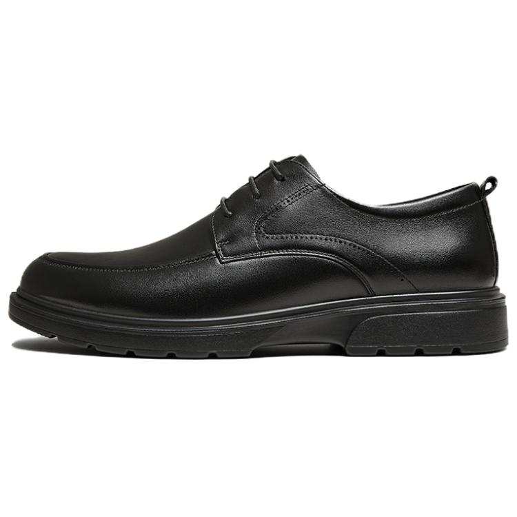 BASTO Casual Leather Shoes Men's Low Top Black