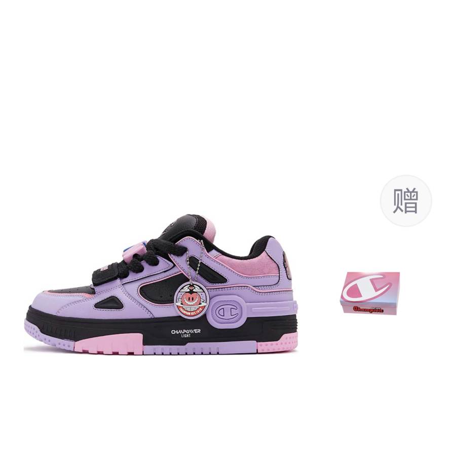 Champion BIGHEART x Champion ESSENTIALS Love Is Extra Large Textile, Synthetic Leather Low top Skateboard Shoes Men's