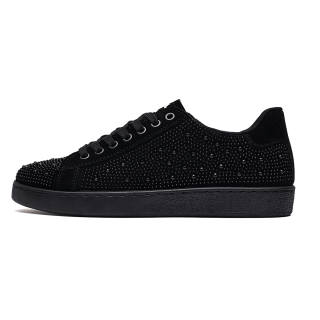 JUMP&FISH Low top Skateboard Shoes Men's Black