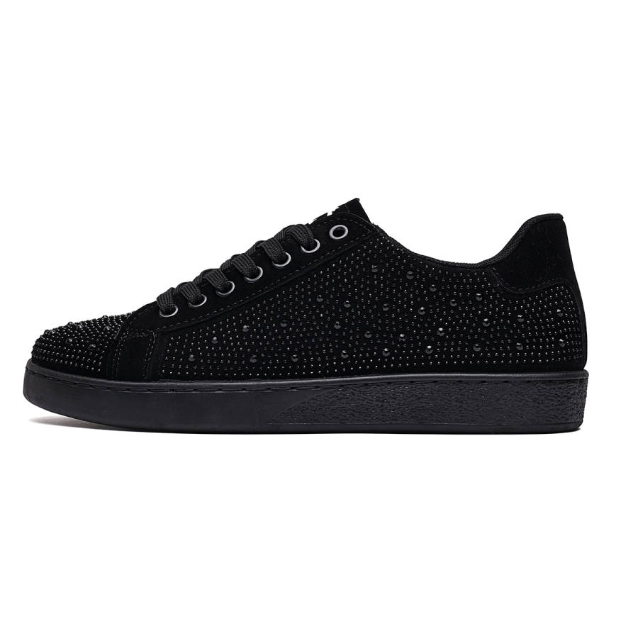 JUMP&FISH Low top Skateboard Shoes Men's Black