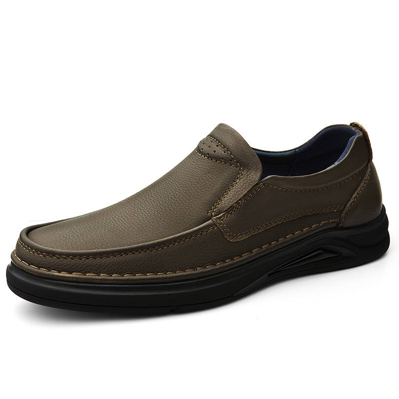 GONGNIULEITING Top Grain Cow Leather Comfortable And Trendy Casual Shoes Men's
