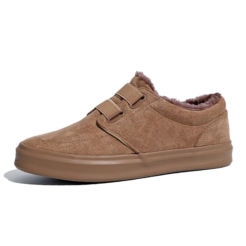 Baoda Fleece Lined, Elastic Bands Comfortable Versatile Thermal Low top Skateboard Shoes Men's