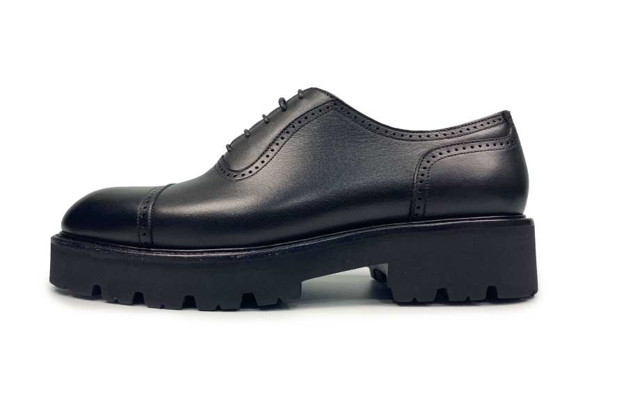 ANTONIO BAREZZI Top Grain Cow Leather Casual Shoes Men's Black