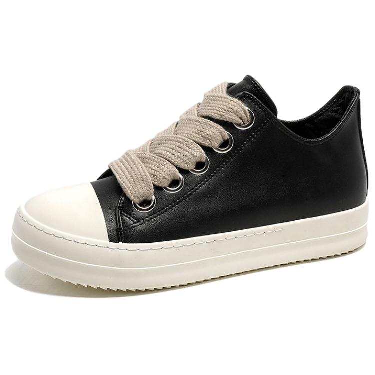 Kalinsd Pu Slip Resistant Abrasion Resistant Slip Resistant Abrasion Resistant Low top Skateboard Shoes Men's Black