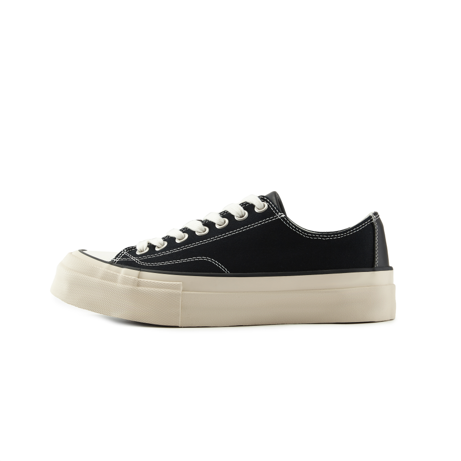 Haonanhuang Canvas Shoes Unisex Black White