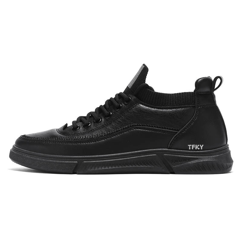 TFKY TFKY Microfiber Leather Low top Casual Shoes Men's Black