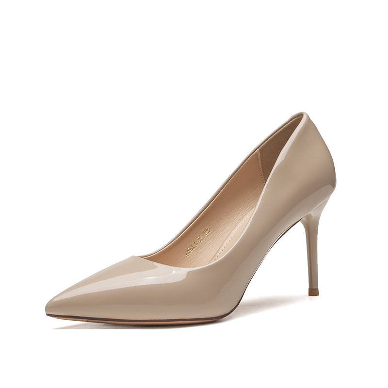 ZUOMILUO Pu Slim Heel High Heels Women's