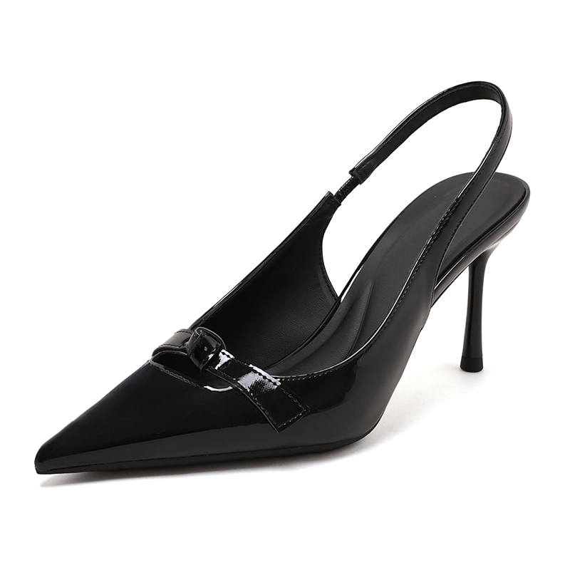 YAFEI XUANYU Patent Leather Slim Heel High Heels 8cm Women's