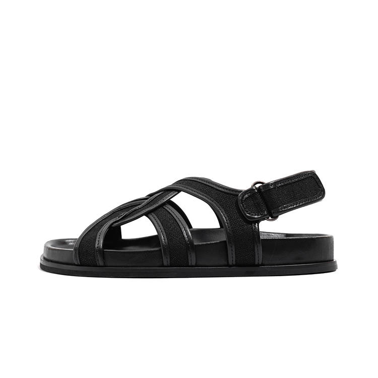 LAOMIAO Beach Sandals 3cm Women's Black