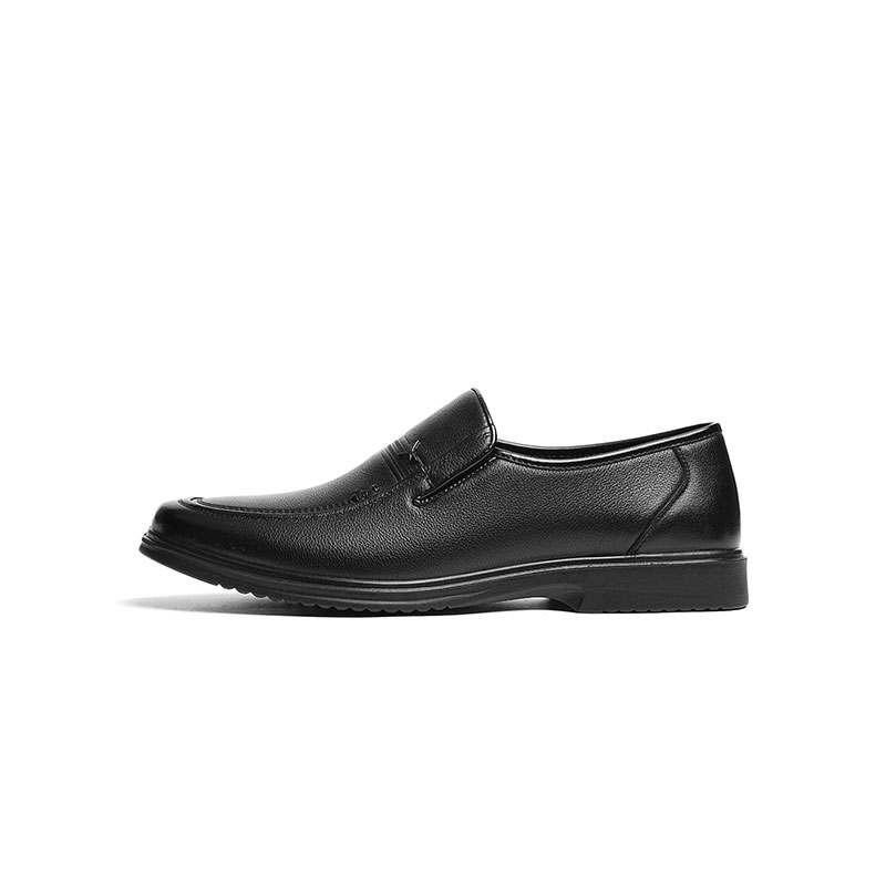 RED DRAGONFLY Cow Leather Casual Shoes Men's Black