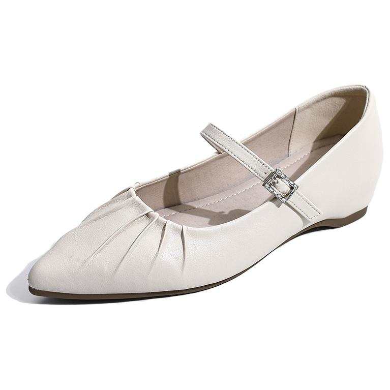 ZUOMILUO Microfiber Leather Chunky Heel Mary Jane Shoes Women's