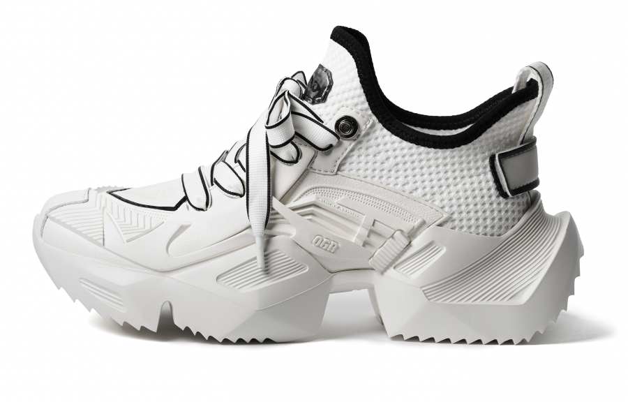 OGR Mecha Sketch Collection MECHA Original Coverage Height Increasing Abrasion Resistant Low top Chunky Sneakers Unisex