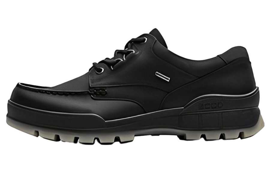 Ecco Trace 25 Cow Leather Low top Sports Casual Shoes Men's Black