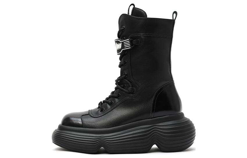 DAPHNE LAB DAPHNE LAB Lollipops Collection Crew Outdoor Boots 7cm Women's