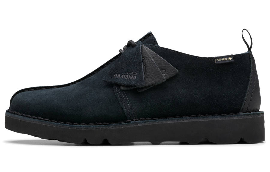 Clarks Cow Split Leather Casual Shoes Men's Black