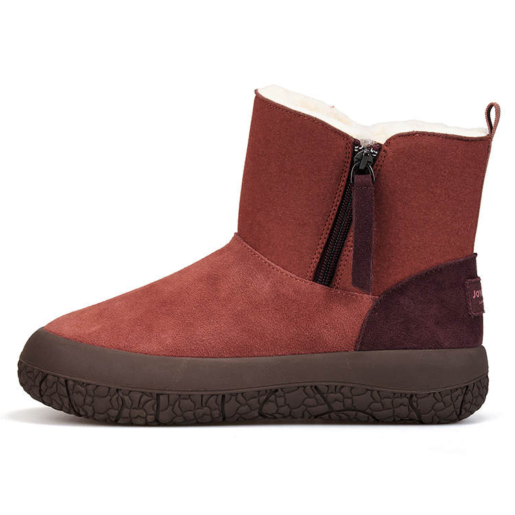 Joy&Mario Joy&Mario Cow Split Leather Short Snow Boots Women's